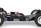RC auto Traxxas Rally 1:10 VXL: Šasi modelu z boku
