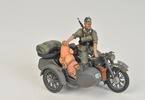 Zvezda německá sajdkára R12 WWII s posádkou (1:35)