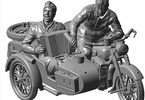 Zvezda sovětský motocykl M-72 s figurkami (1:35)