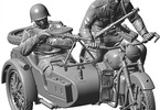 Zvezda sovětský motocykl M-72 s figurkami (1:35)