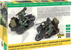 Zvezda Zuendapp K800 Motorcycle w/sidecar (1:35)
