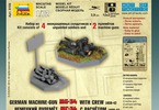 Zvezda kulomet MG-34 s vojáky východní fronta 1941 (1:72)