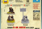 Zvezda figurky - německý minomet 81mm s vojáky (1:72)