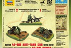 Zvezda figurky - sovětské protitankové dělo 45mm (1:72)