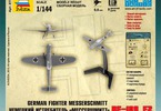 Zvezda Snap Kit - Messerschmitt Bf-109F-2 (1:144)