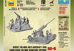 Zvezda figurky - sovětský protiletadlový kanon 85mm (1:72)