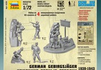 Zvezda figurky - němečtí Gebirgsjäger (1:72)