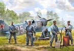 Zvezda figurky Soviet airforce ground crew (1:72)