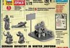 Zvezda figurky - německá pěchota (zimní uniforma) (1:72)