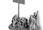 Zvezda figurky Ger. 80mm Mortar with Crew (Winter Unif.) (1:72)
