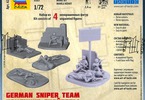 Zvezda figurky - němečtí odstřelovači (1:72)