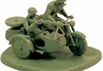 Zvezda figurky - Soviet M-72 Sidecar Motorcycle w/Crew (1:72)