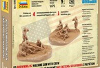 Zvezda figurky - US Browning M2 s vojáky (1:72)