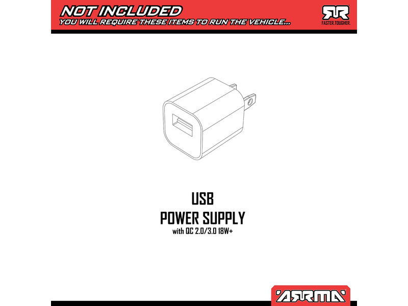 Arrma Fury Mega 550 1:10 RTR modrá ARA3221ST2