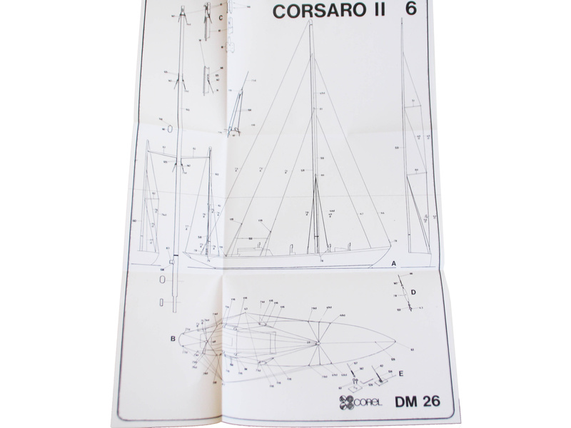 1:24 Corsaro II plachetnice (stavebnica)