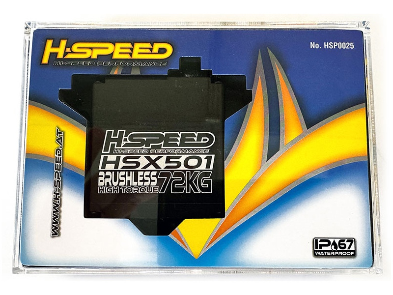 H-Speed servo HSX501 72kg.cm 0.092s/60° 25T HSP0025