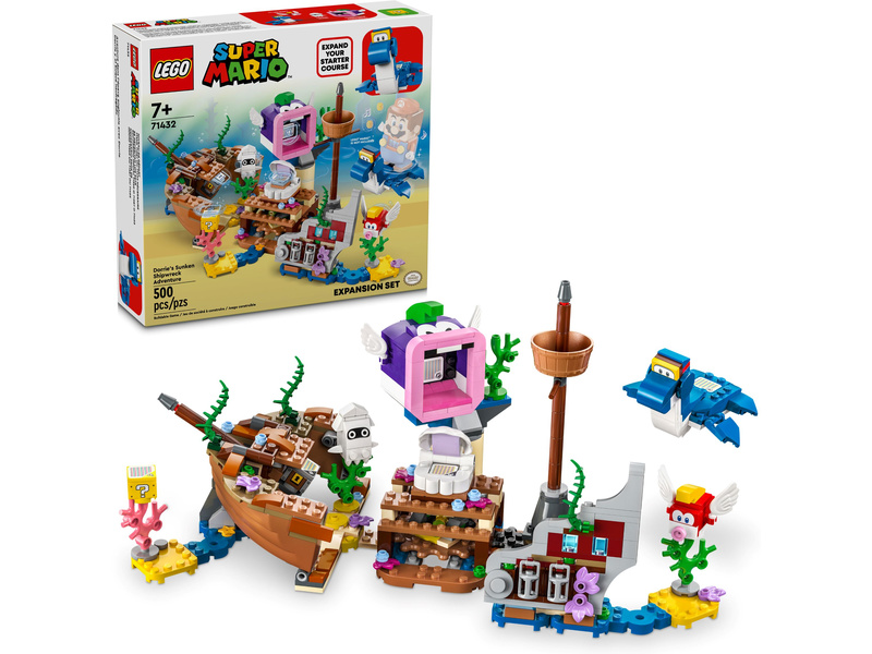 LEGO Super Mario - Dorrie a dobrodružstvo vo vraku lode - rozširujúci set LEGO71432