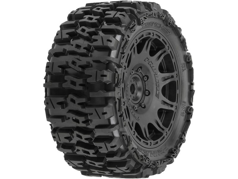 Pro-Line koleso s pneu 1:6 Trencher 5.7”, H24 disk čierny 8x48 Hex (2) PRO1024010
