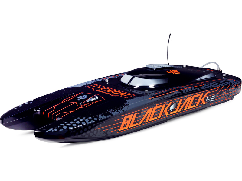 Proboat Blackjack 42″ 8S Catamaran RTR (černo-oranžový)