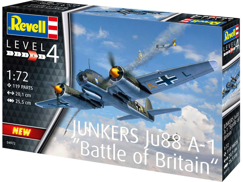 Revell Junkers Ju88 A-1 Bitva o Británii (1:72)