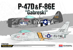 Academy P-47D a F-86E Gabreski (1:72)
