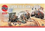Airfix Quad and 25pdr Field Gun (1:76) (Vintage)