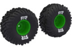 Arrma dBoots Cut Chevron MT Tire Set Glued, Green