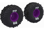 Arrma dBoots Cut Chevron MT Tire Set Glued, Purple
