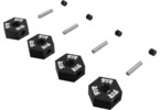 Arrma unašeč kola šestihranný 12mm, černý (4)