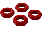 Arrma Aluminum Wheel Nut 17mm Red (4)