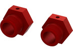Arrma Aluminum Wheel Hex 24mm (Red) (2)