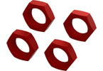 Arrma Aluminum Wheel Nut 24mm (Red) (4)