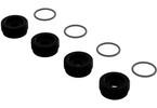 Arrma matice přední nápravy černé, hliník s o-kroužky (4)