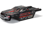 Arrma Painted Decalled Trimmed Body Black: Kraton 1/5