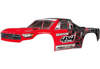 Arrma Body Painted Decal Trim Red Senton