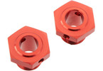 Arrma Wheel Hex Aluminum 17mm/13.6mm Red (2)
