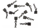 Axial Body Clip w/Tab, Black 3mm (10pc)