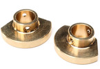Axial Brass Rear Axle Tube Caps, L/R (30g): SCX10 PRO