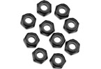 Axial Nylon Locking Hex Nut M3 Black (10)