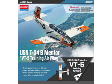 Academy T-34B Mentor VT-5 USN (1:48) Academy T-34B Mentor VT-5 USN (1:48) / AC-12361