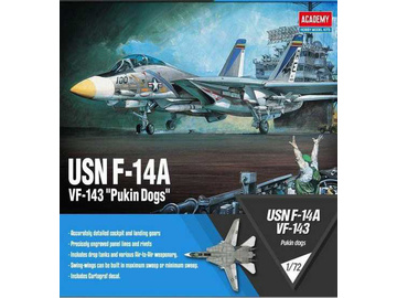 Academy Grumman F-14A USN VF-143 Pukin Dogs (1:72) Academy Grumman F-14A USN VF-143 Pukin Dogs (1:72) / AC-12563