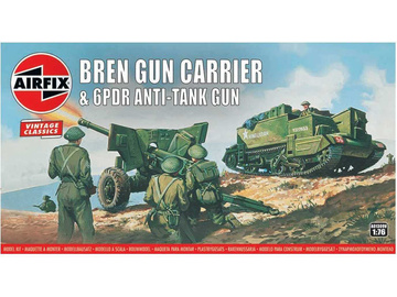 Airfix Bren Gun Carrier and 6 pdr Anti-Tank Gun (1:76) (Vintage) Airfix Bren Gun Carrier and 6 pdr Anti-Tank Gun (1:76) (Vintage) / AF-A01309V