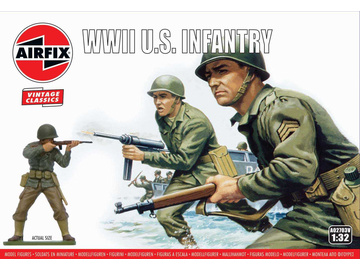 Airfix figurky - WWII U.S. Infantry (1:32) (Vintage) / AF-A02703V