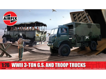 Airfix WWII 3-ton 4x4 General Service & Troop Trucks (1:76) Airfix WWII 3-ton 4x4 General Service & Troop Trucks (1:76) / AF-A03306A