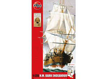 Airfix Endeavour Bark, Captain Cook 250. výročí (1:120) (Giftset) / AF-A50047
