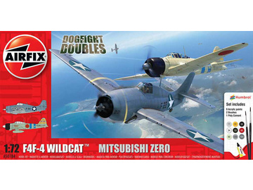Airfix Grumman F-4F4 Wildcat, Mitsubishi Zero (1:72) (Giftset) / AF-A50184