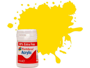 Humbrol akrylová barva #69 žlutá lesklá 18ml / AF-AB0069EP