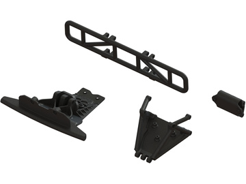 Arrma Lower Skid And Bumper Mount Set, Black / ARA-1577