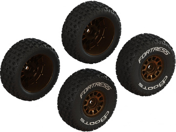 Arrma kolo s pneu dBoots Fortress, disk bronzový (4): Grom Arrma kolo s pneu dBoots Fortress, disk bronzový (4): Grom / ARA-2024