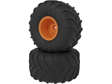 Arrma dBoots Chevron MT Tire Set, Glued, Orange Arrma dBoots Chevron MT Tire Set, Glued, Orange / ARA-2532